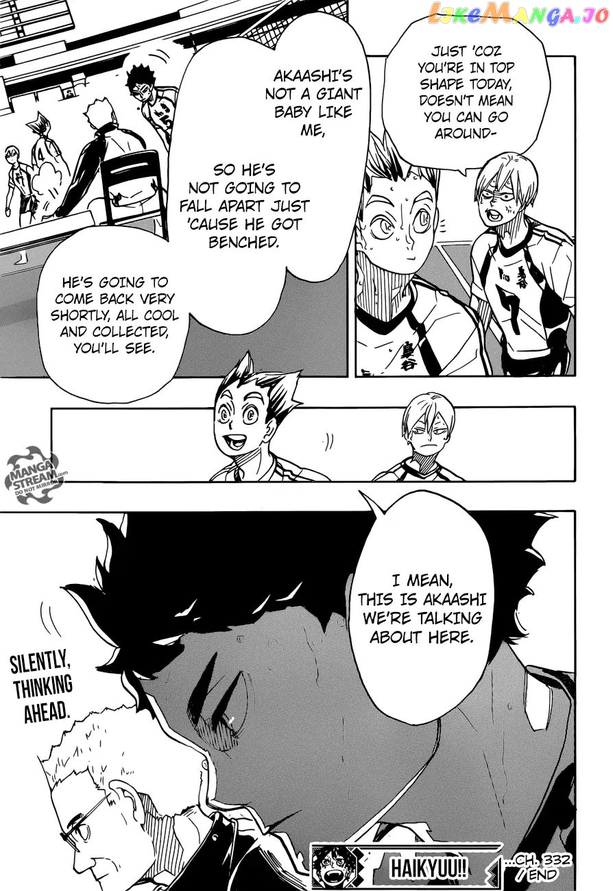 Haikyuu!!, Chapter 332 image 18